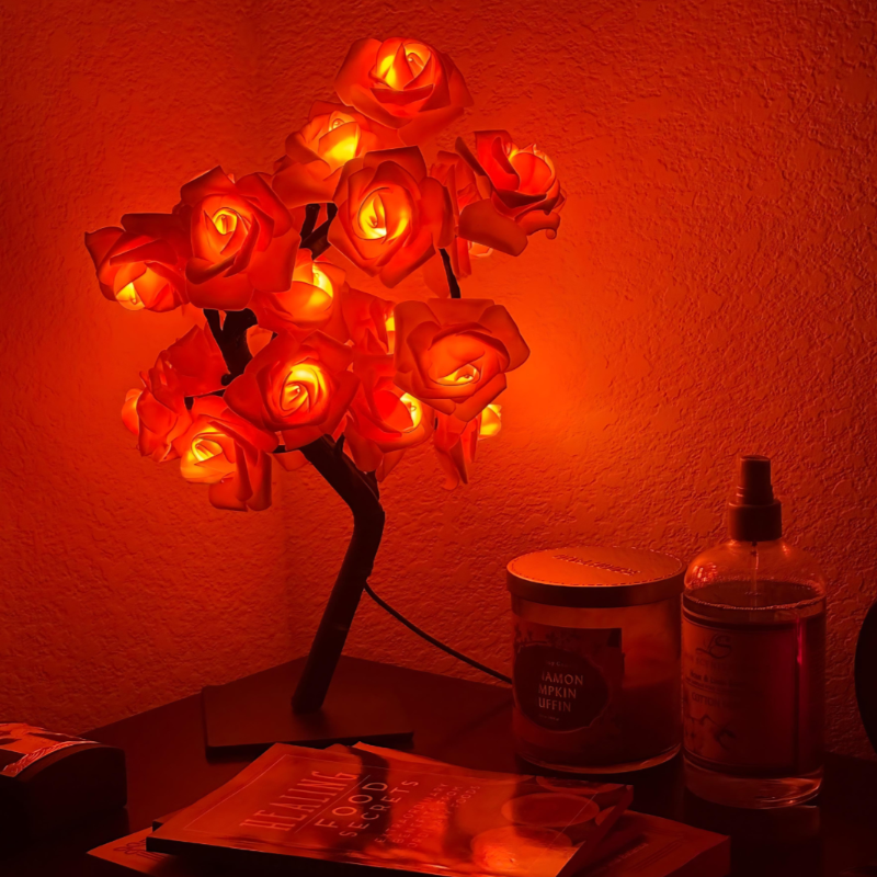 LED Rose Flower Table Lamp - JDrop, LLC