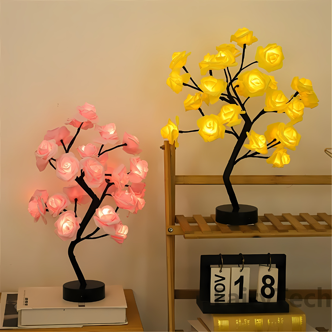 LED Rose Flower Table Lamp - JDrop, LLC