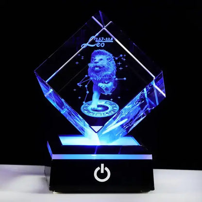 3D Zodiac Astrology Glass - JDrop, LLC