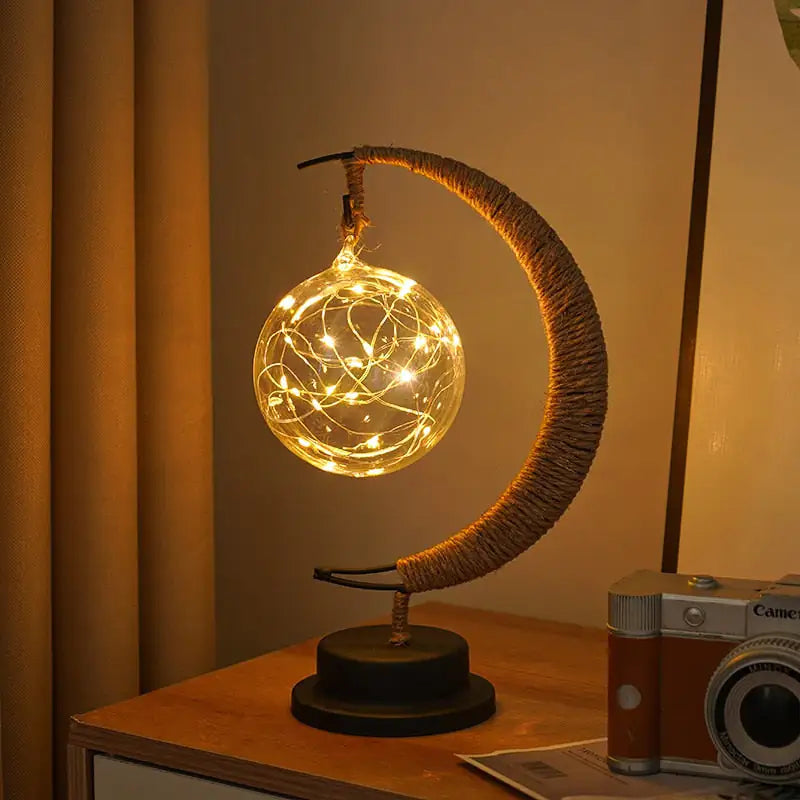 Hanging Crescent Moon Table Lamp - JDrop, LLC