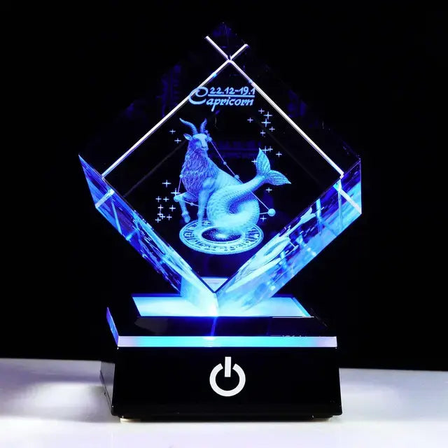 3D Zodiac Astrology Glass - JDrop, LLC