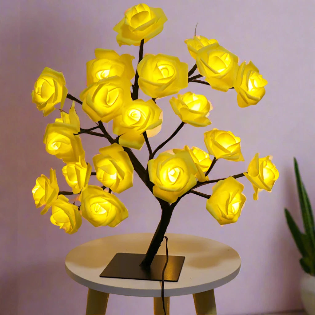 LED Rose Flower Table Lamp - JDrop, LLC