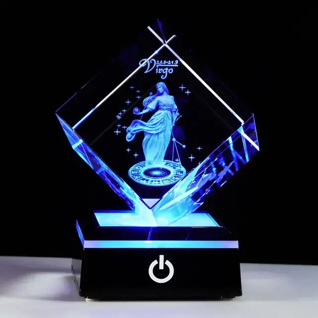 3D Zodiac Astrology Glass - JDrop, LLC